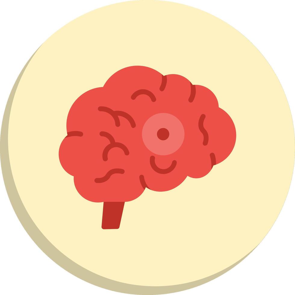 Brain Injury Minimal Art Object Web-Based Design Element vector