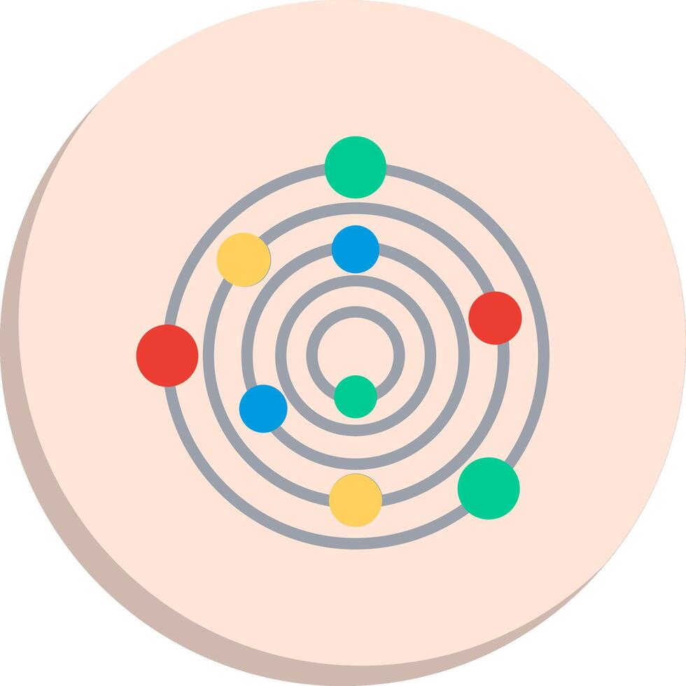 Solar System Smooth App Visual Elements vector