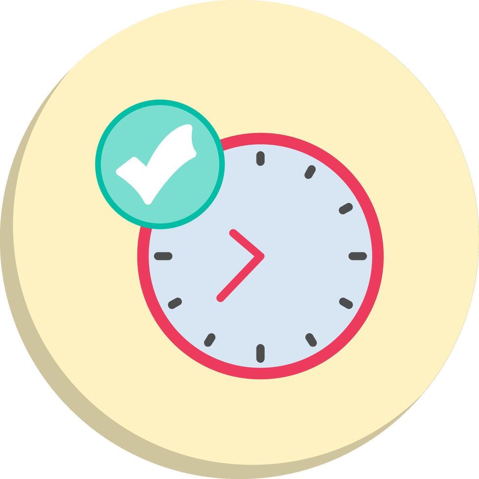 Clock Clean Frame Object Set vector