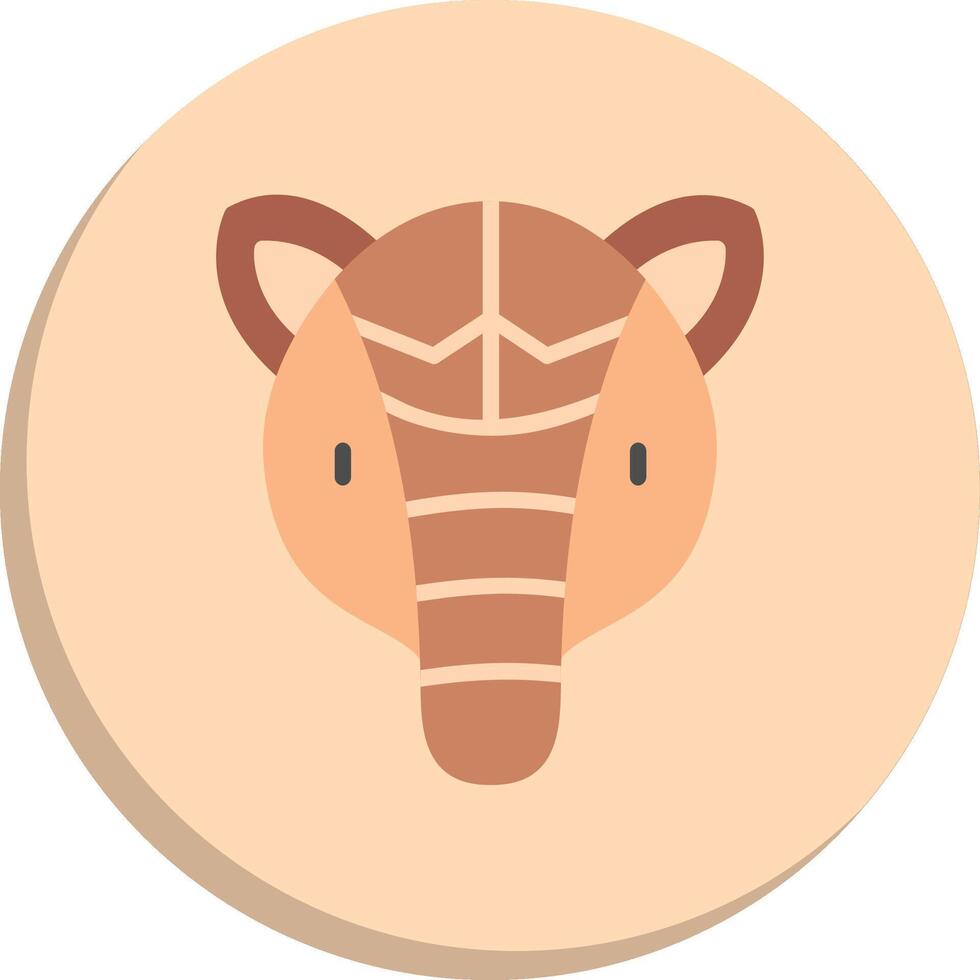 Armadillo Clean Frame Object Set vector