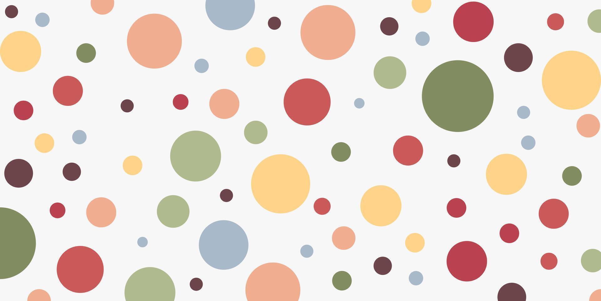Colorful polka dot pattern background. Polka dot pattern background with soft colorful colors vector