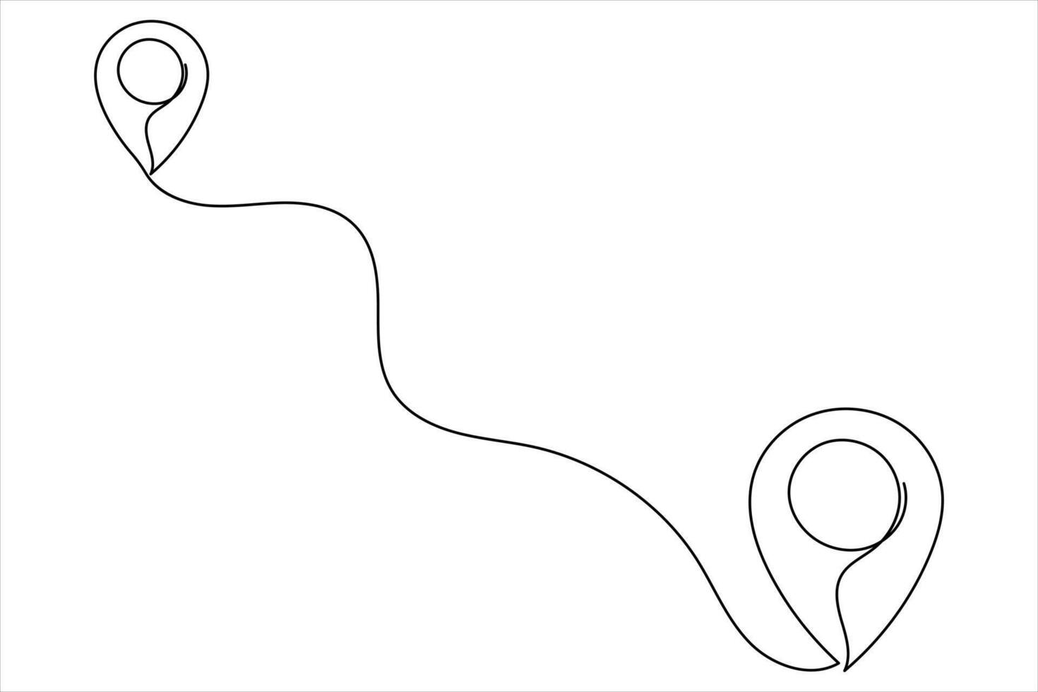 Minimal route design with pin and location path vector