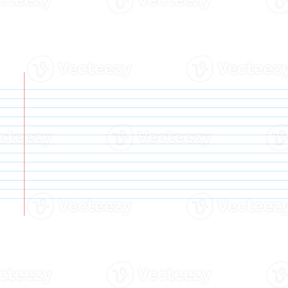 governato taccuino carta sfondo con rosso margine linea , appiccicoso Appunti con foderato png