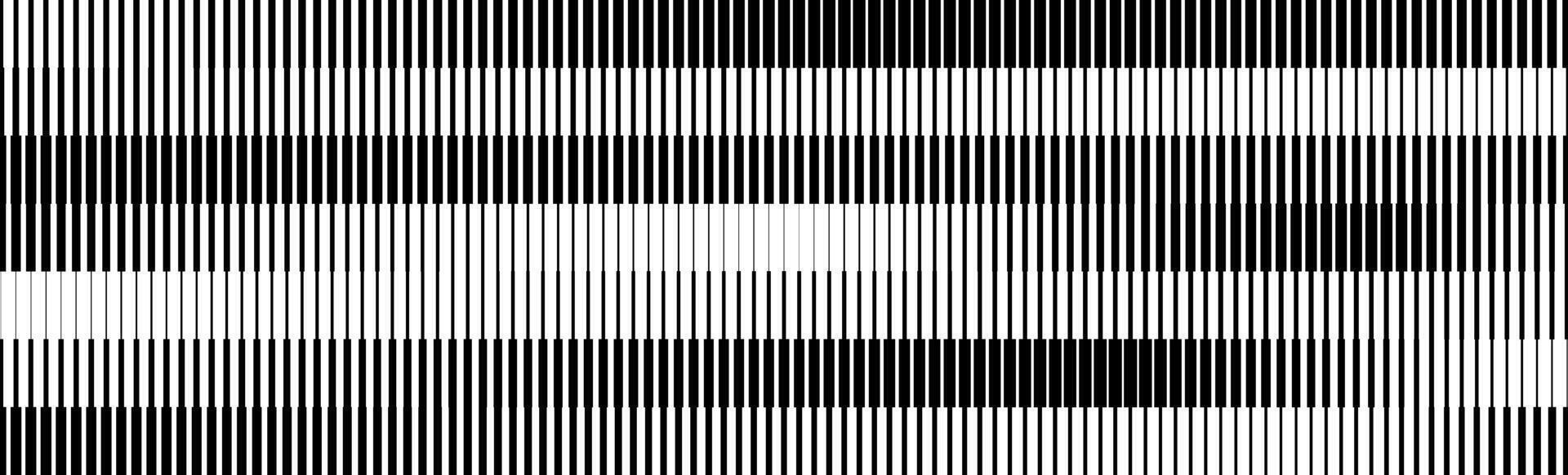 Stripe halftone gradient texture. Fading line gradation background. Repeating strip pattern backdrop. Black and white parallel lines wallpaper. Halfton patern overlay. Doppler effect concept vector