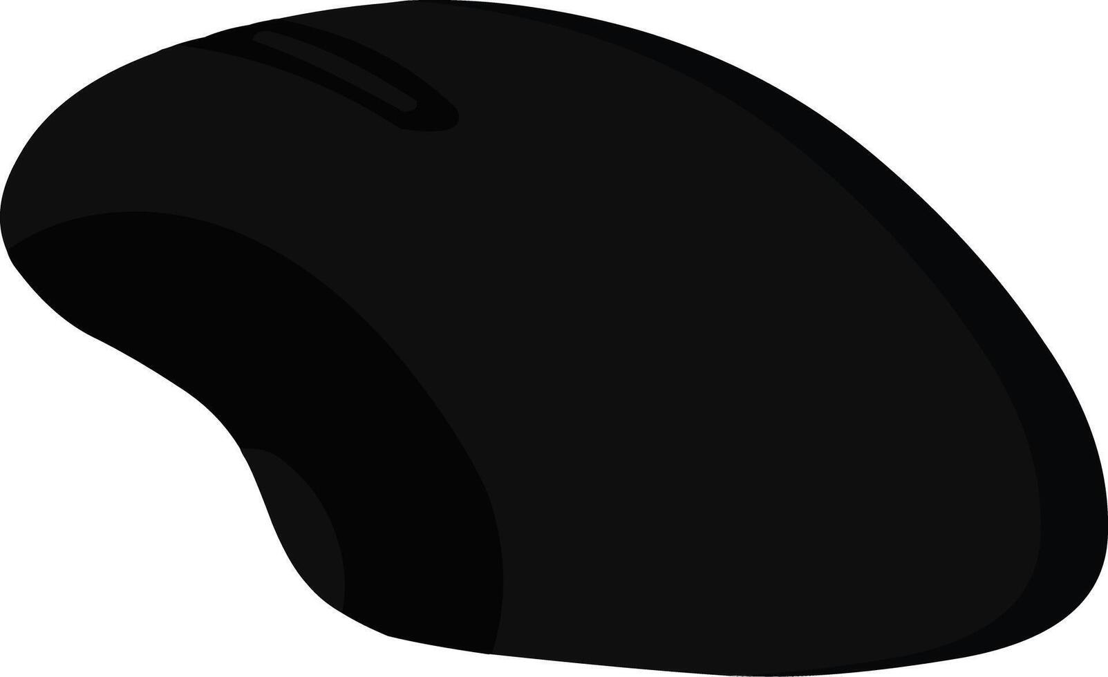 Sleek black computer mouse for enhanced productivity and seamless navigation at work or home vector