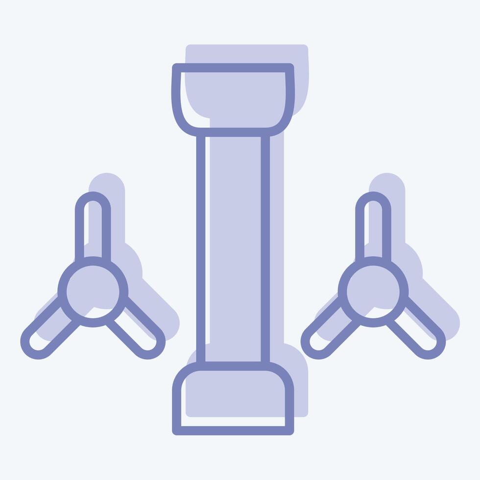 Icon Tidal Power. related to Natural Resources symbol. two tone style. design editable vector