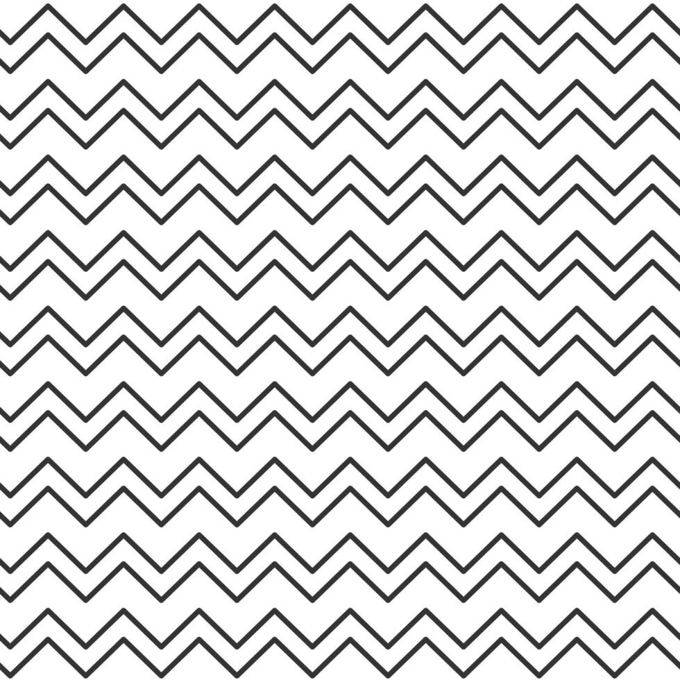 Seamlessly designed surface pattern featuring repeating zigzag lines in striking black and white, creating a captivating geometric texture that enhances modern decor and art styles vector