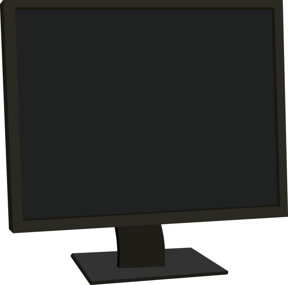 Computer monitor for graphics projects vector