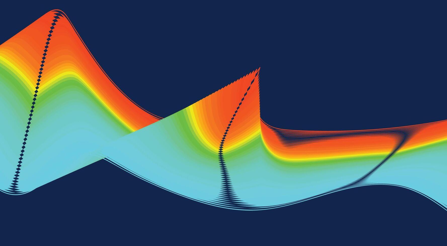 Blend Wavy Curved Design Background Gradient Abstract Illustration vector