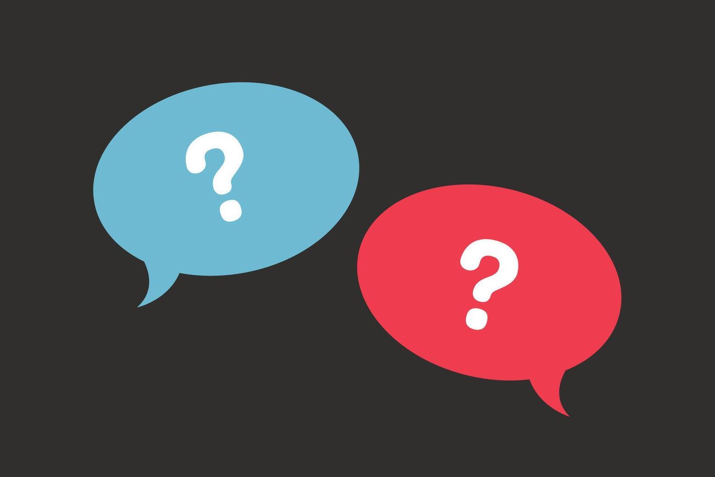 Speech bubble with question mark design vector