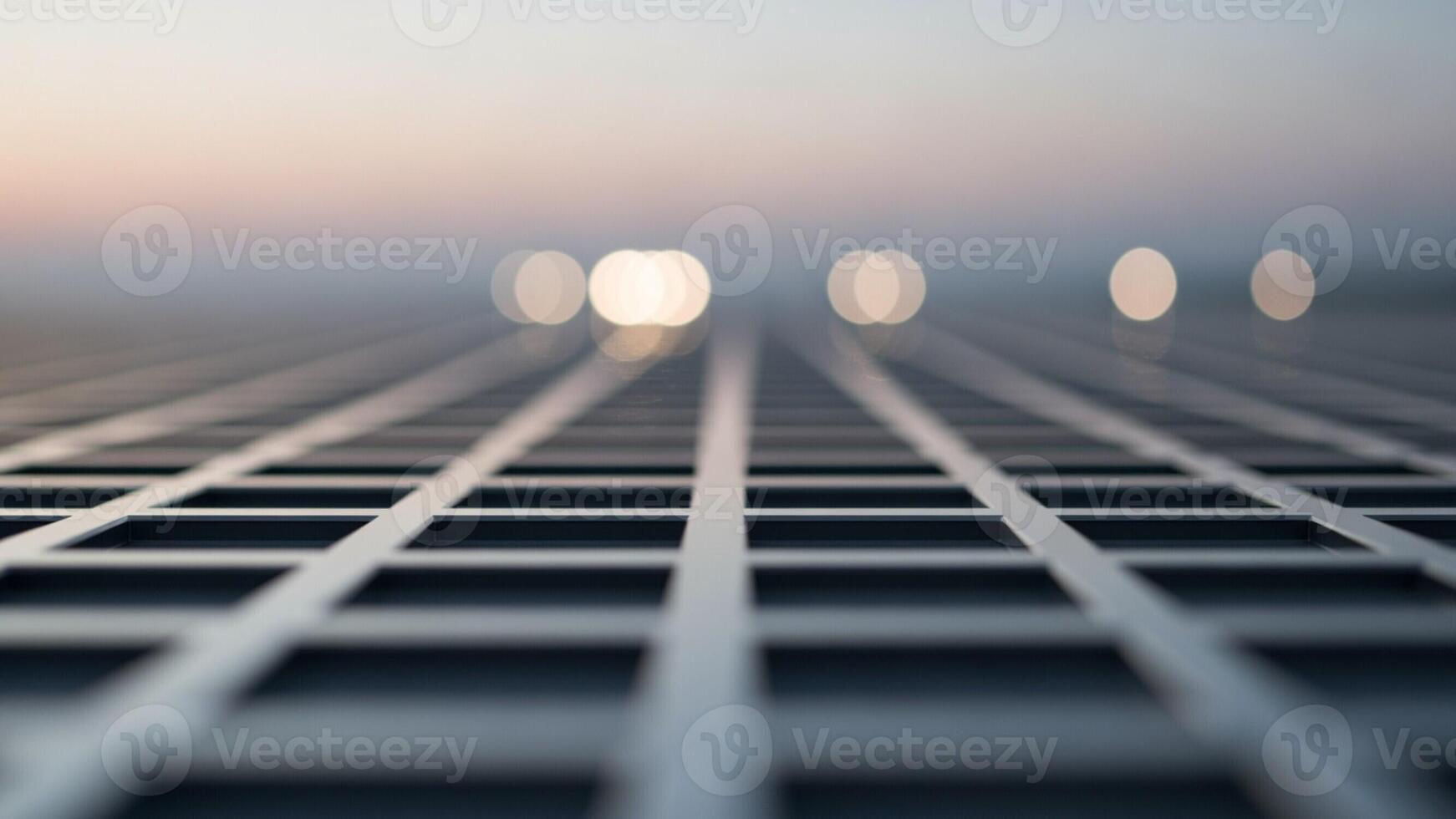 Abstract background of grid of lights on grid of grid of lights on grid of grid of grid photo