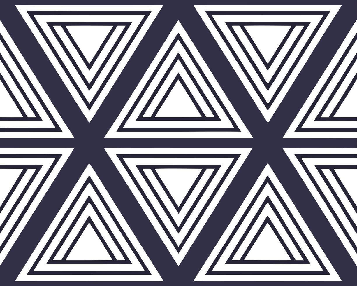 Geometric pattern design featuring repeating triangles in a seamless arrangement on a dark background. vector