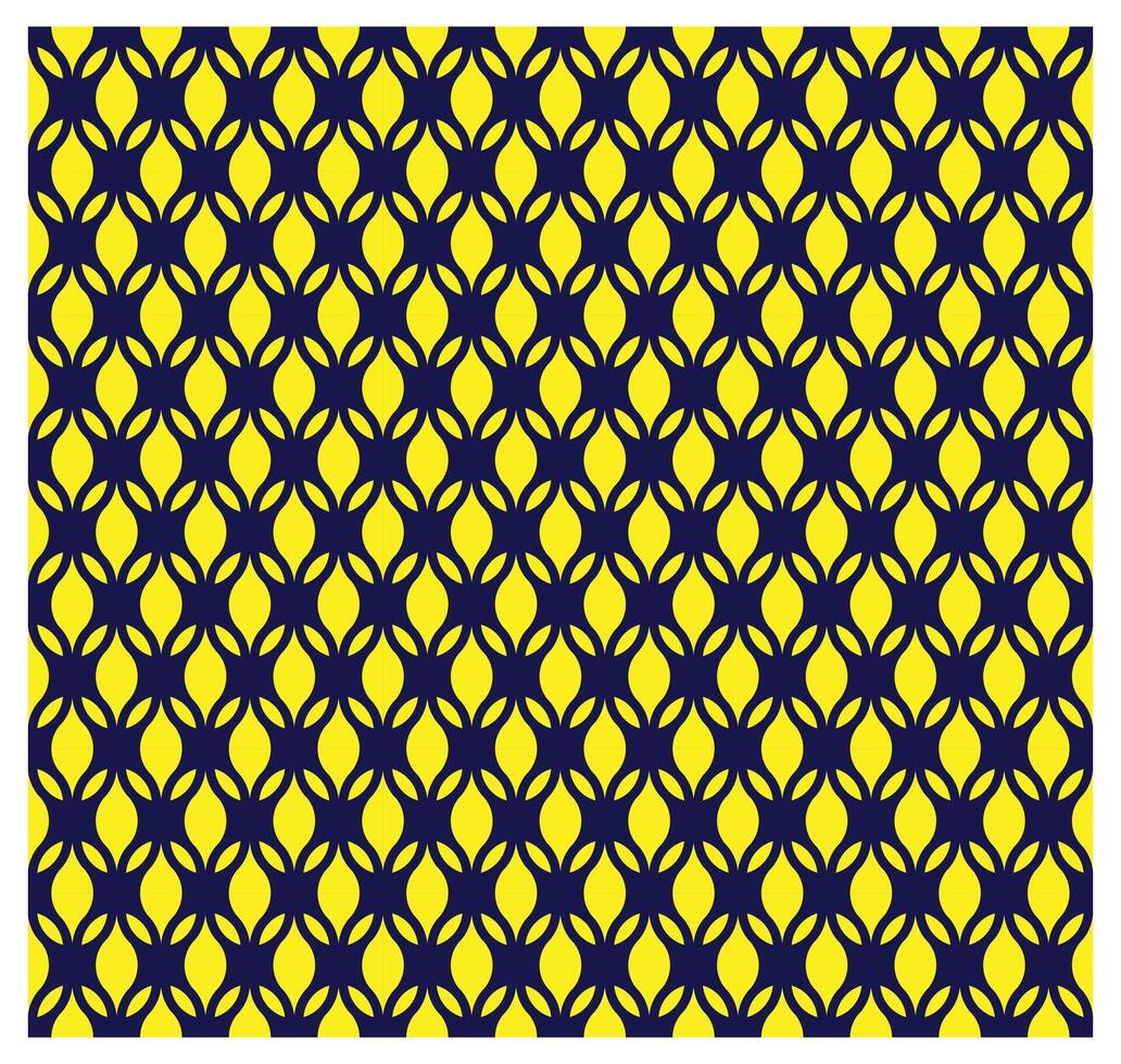 geometric print pattern on yellow background surface design vector