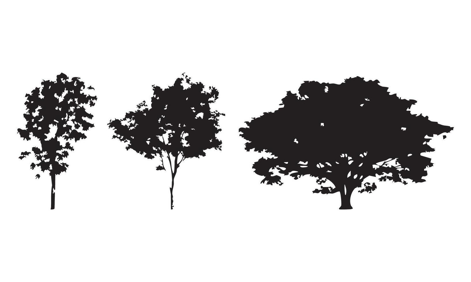 Tree Silhouette for Background Use vector