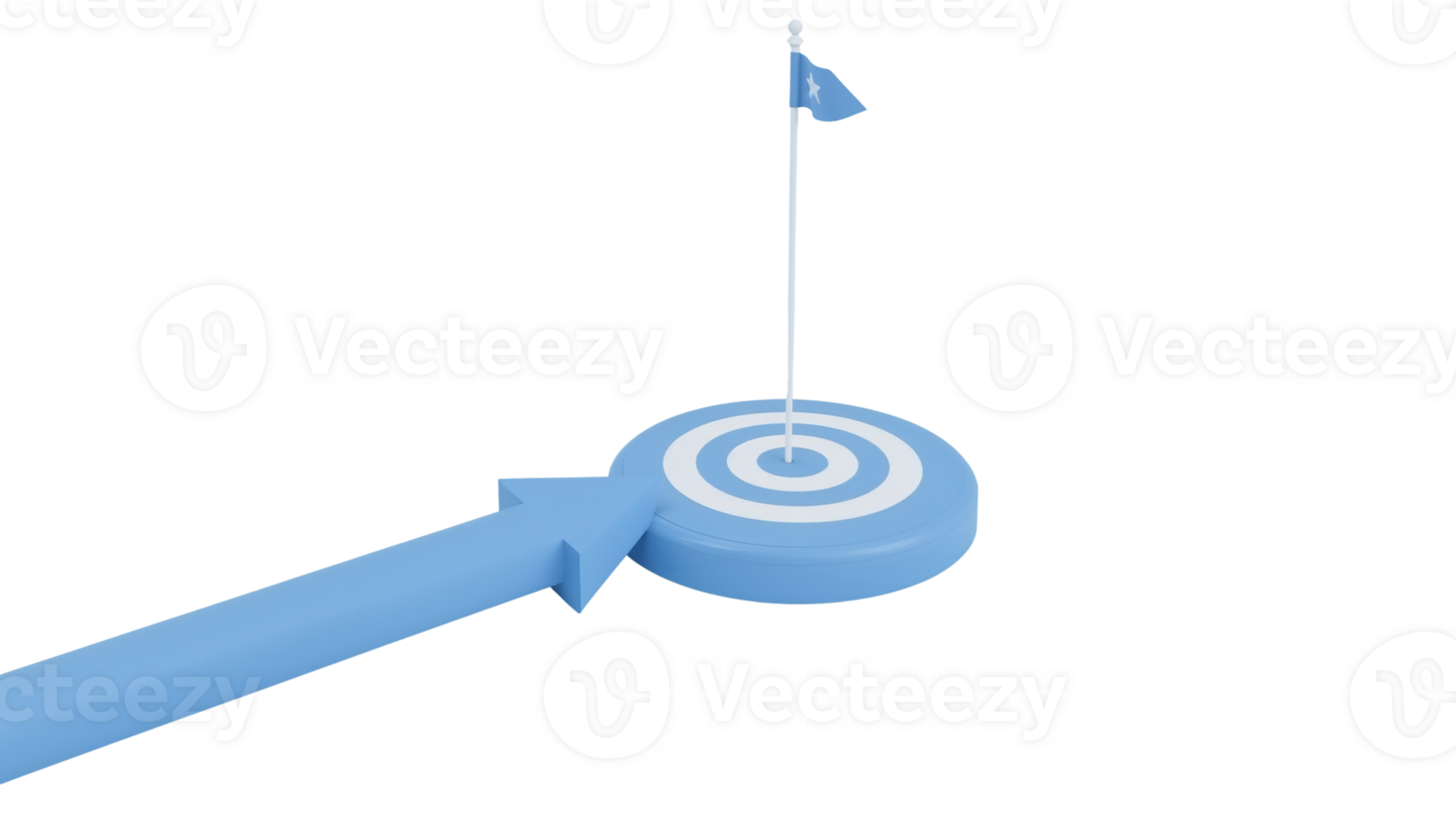 Conceptual representation of a successful journey towards achieving specific aims with precision png