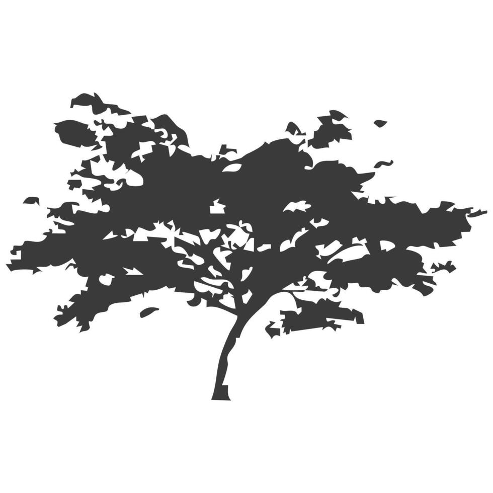 Tree with Text Overlay Design vector