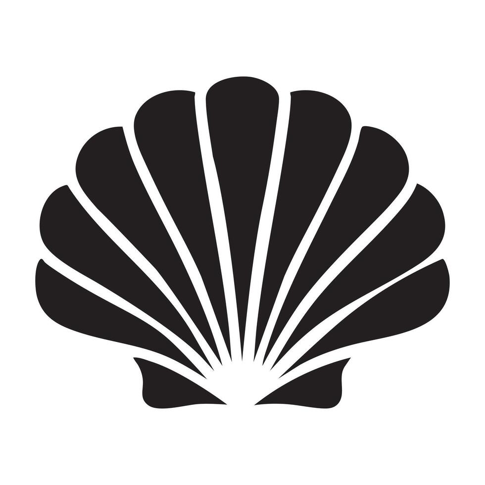 Minimalist Logo Featuring Stylish Abstract Form in Monochrome Style Layout vector