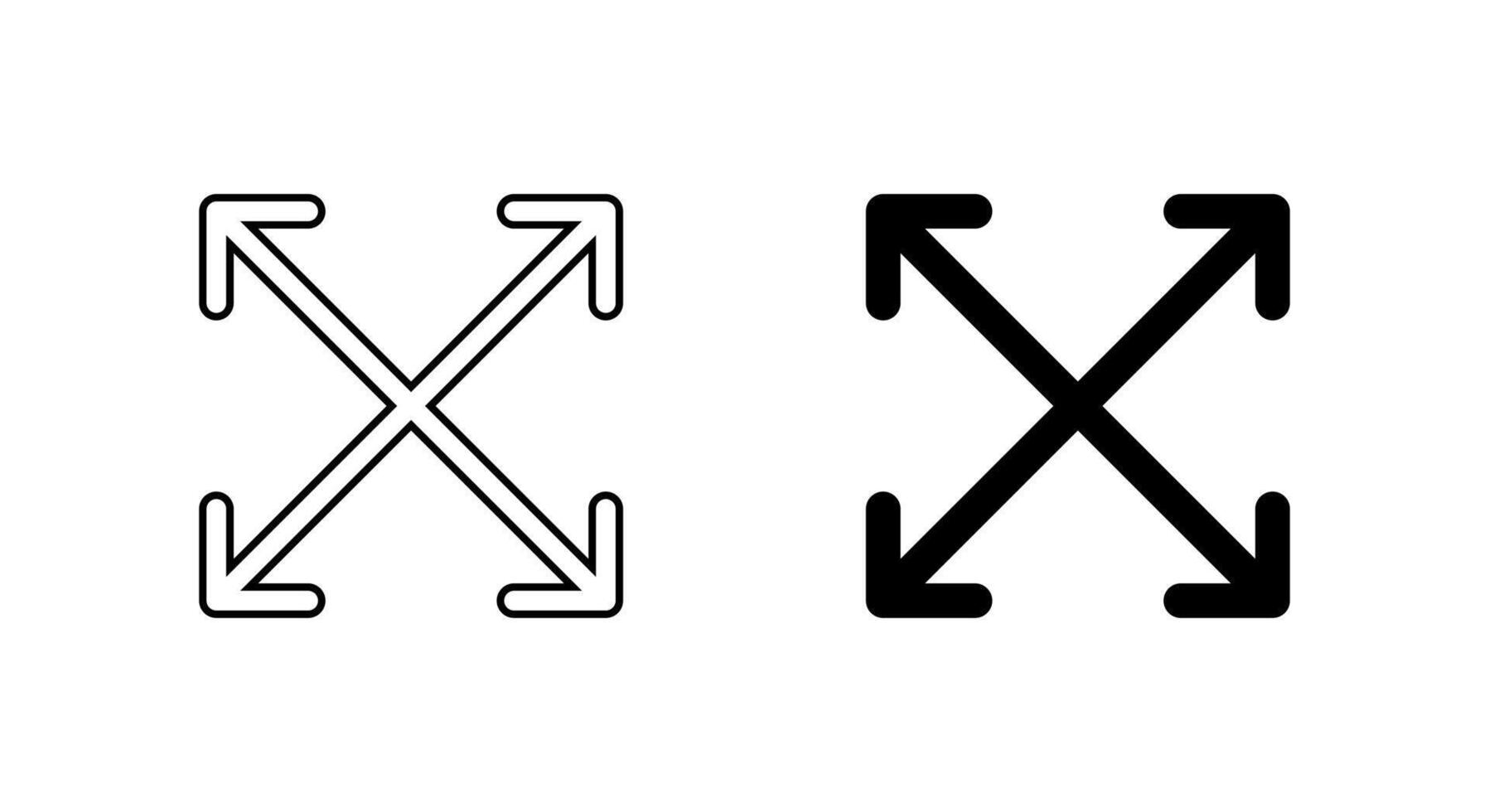 Full screen icon. Expand view symbol. Display scaling concept vector