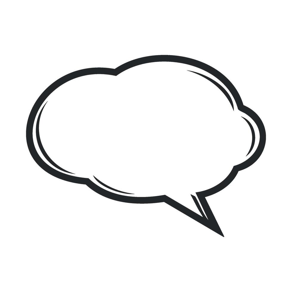 Thought bubble for creative ideas with empty space for text vector