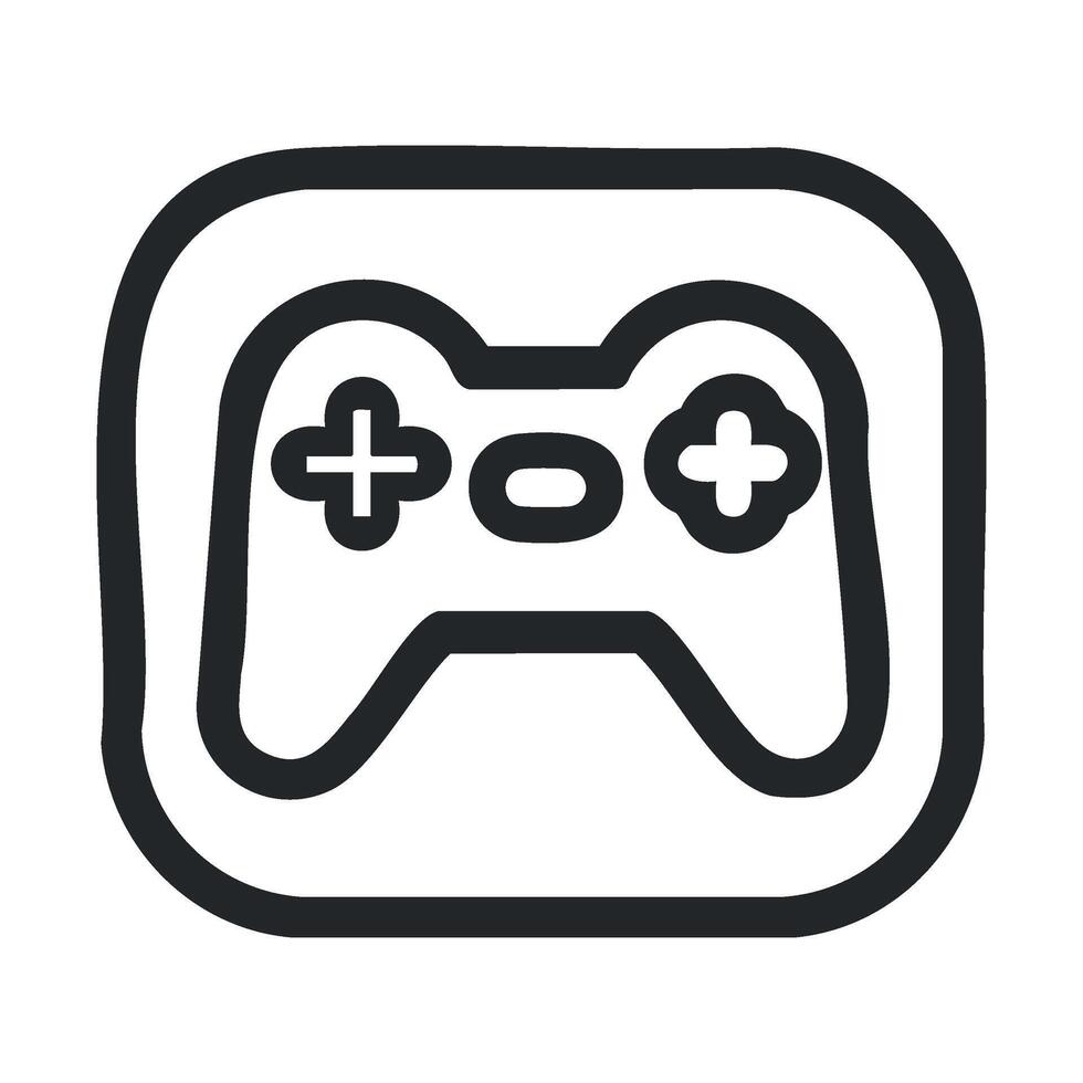 Gaming controller icon design for digital platforms and applications vector