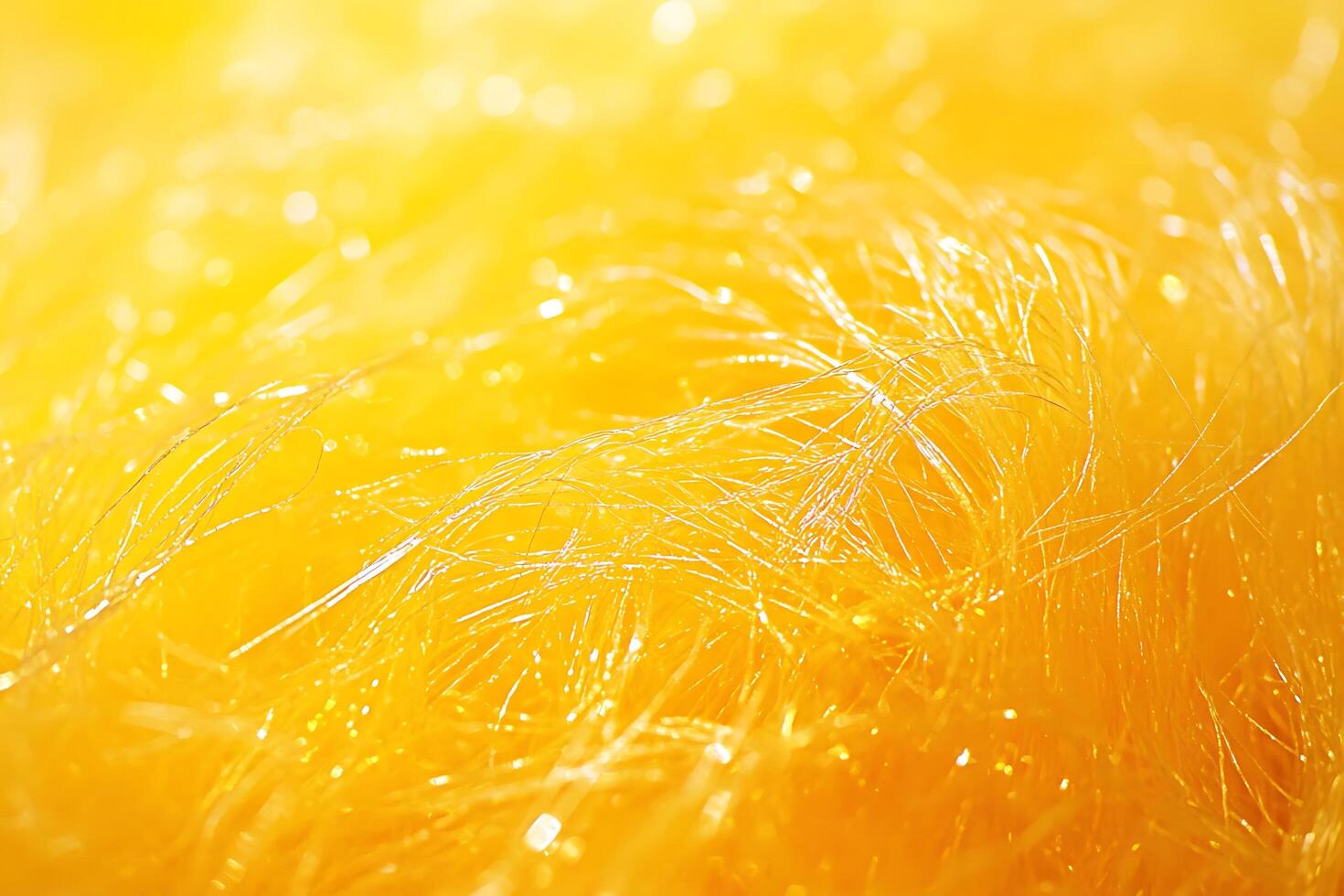 Golden Sparkle Threads Abstract Background with Soft Bokeh Lights. photo