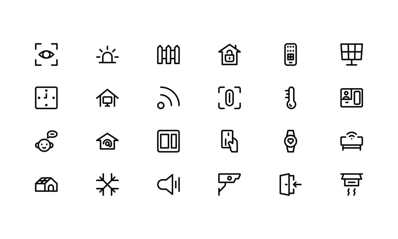 Professional Home Automation Modern Icons. Most Useful Premium Icons for Smart Devices, Automation Systems, and Home Control Features. vector
