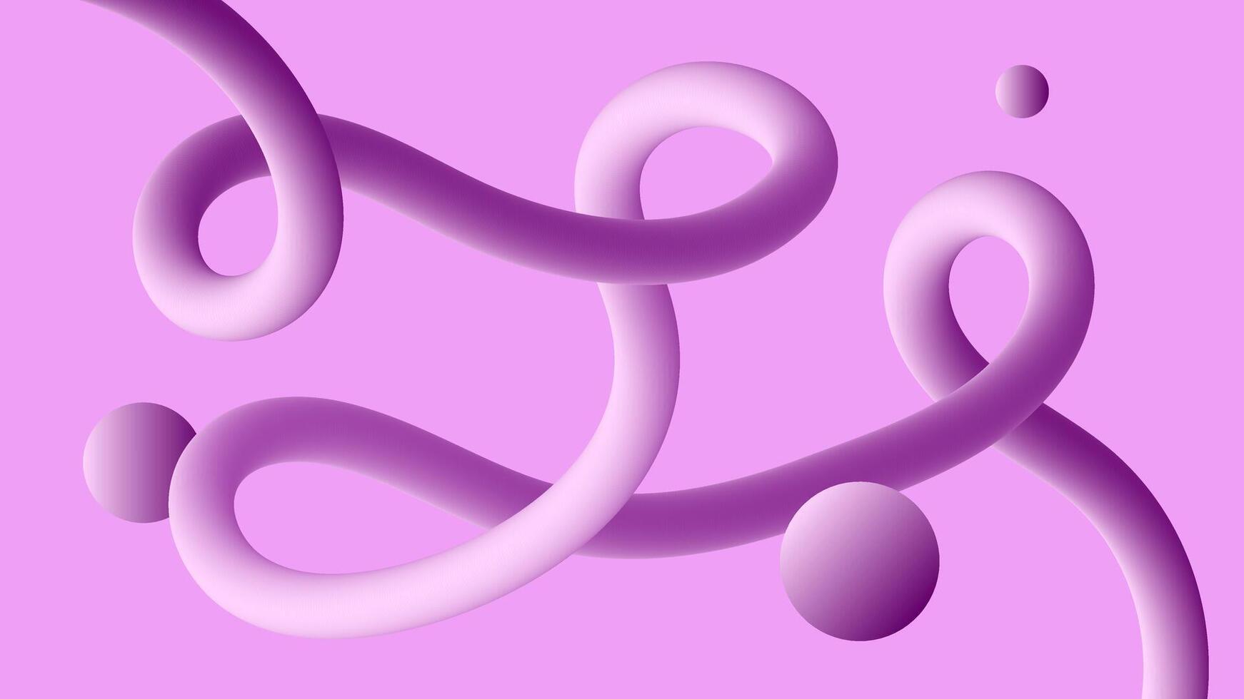 Abstract background with abstract thin curve line and circle. Abstract tender hairy wave. Gradient backdrop with 3D abstract blend doodle stroke. vector