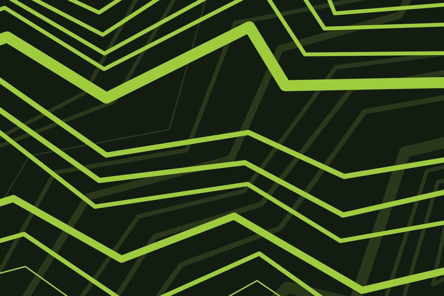 A green and black background with a zigzag pattern vector