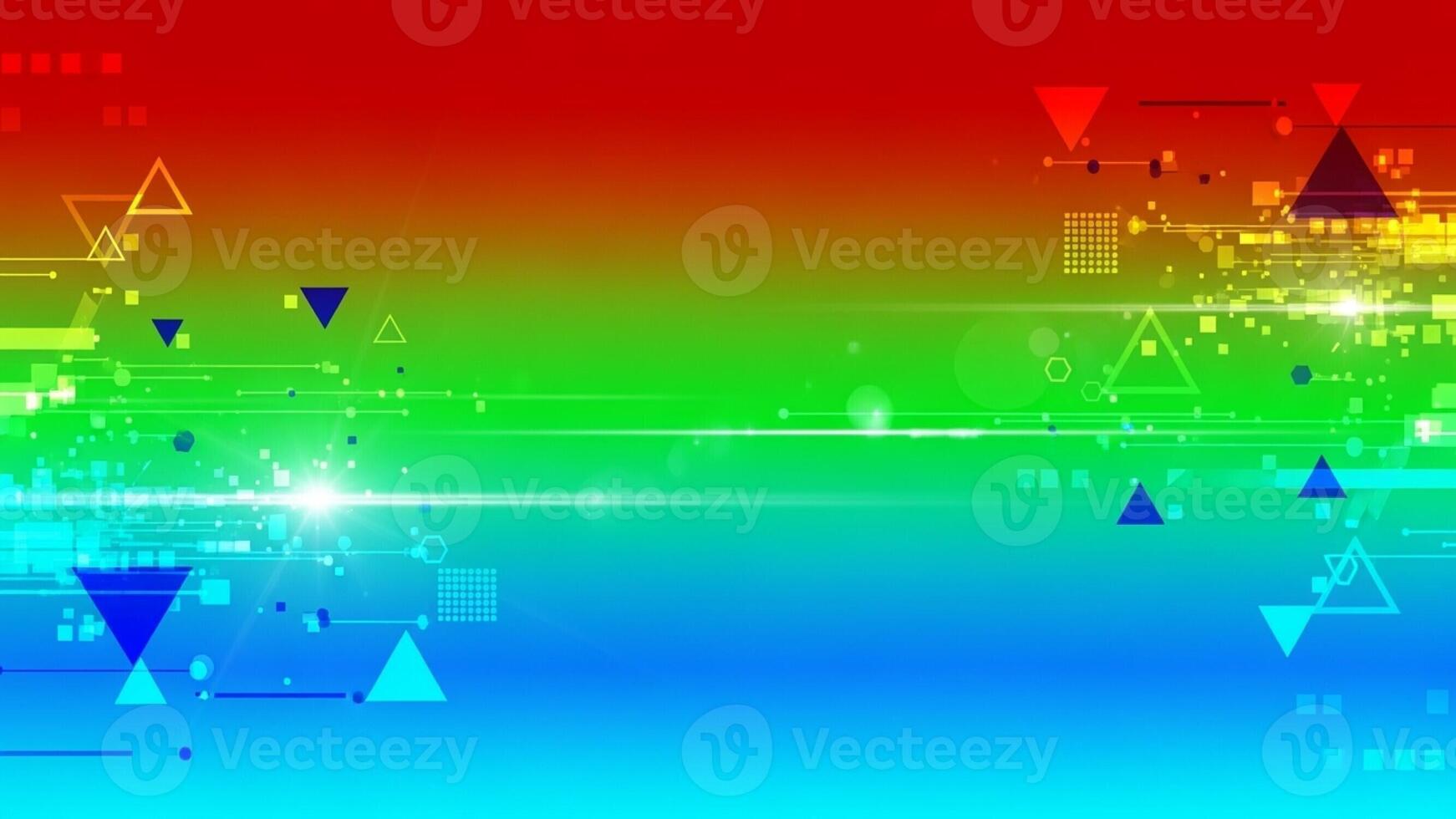 Abstract background with colorful triangles and lines photo