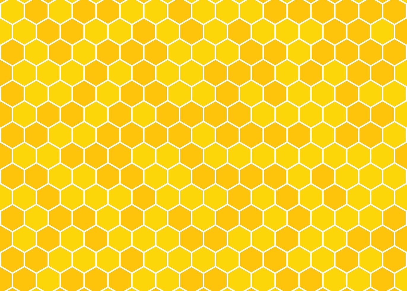 Yellow honeycomb pattern with repeating hexagonal shapes in a geometric grid design vector