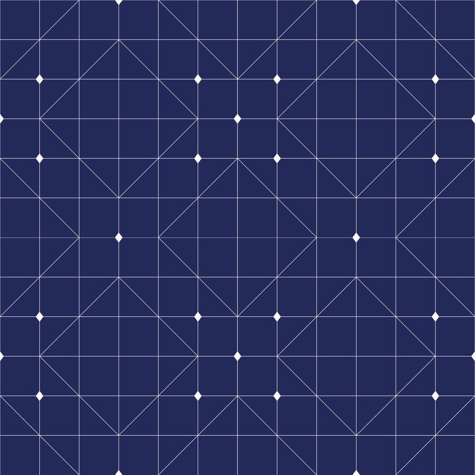 Technical Geometric Seamless Pattern Abstract Blueprint and Architecture Grid vector