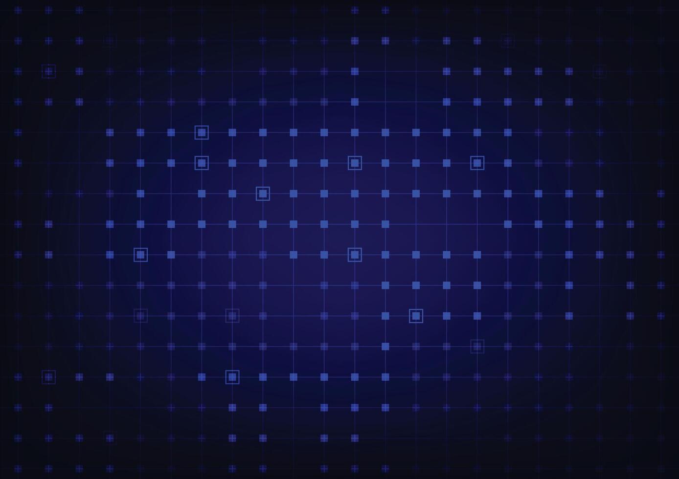 Square line pattern blue tech background vector
