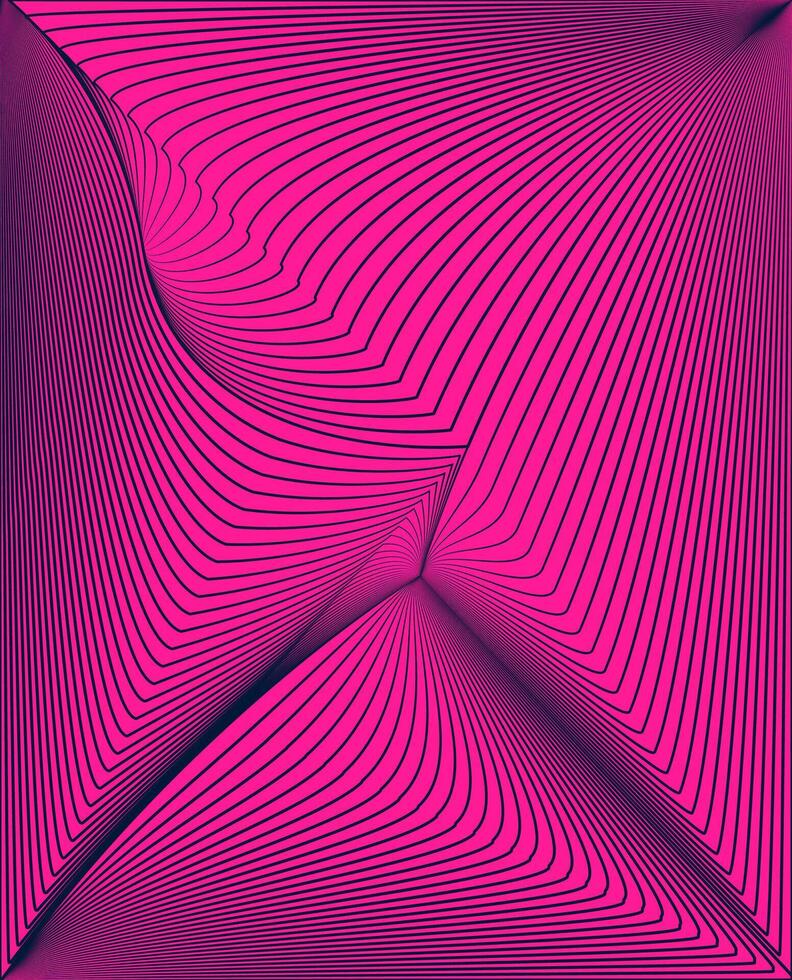abstract background with lines, Abstract pink and blue wave lines create a decorative fractal art pattern for a modern business card backdrop, Abstract Pink and Black Line Art with Dynamic Curves vector