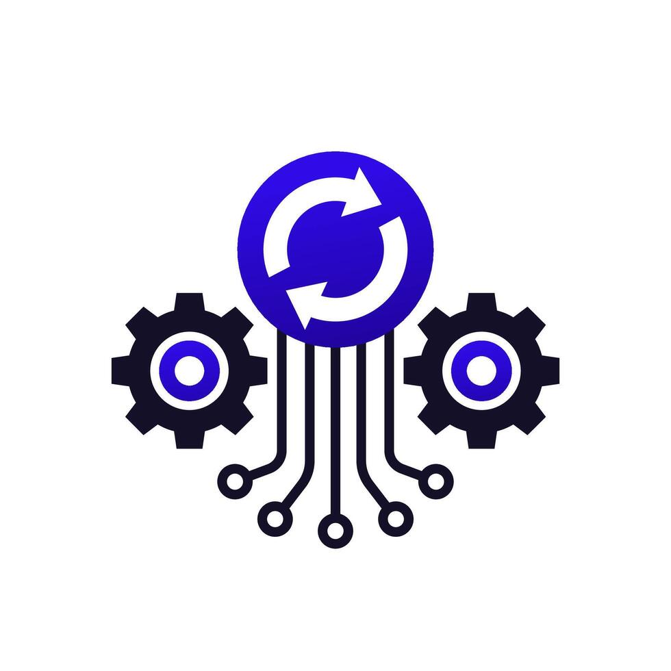 iteration icon, iterative operations vector