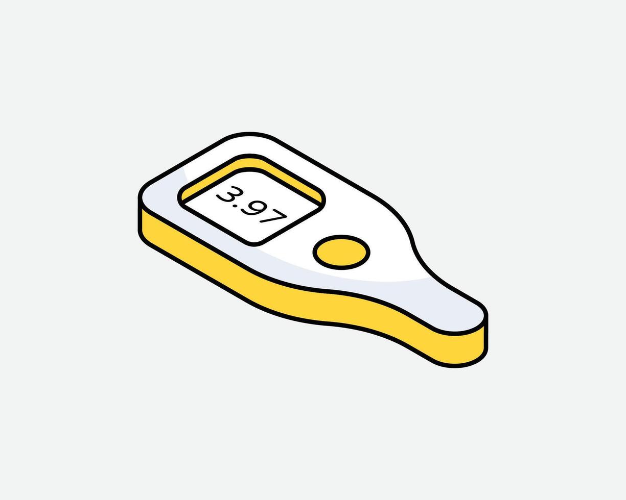 Digital Thermometer for Accurate Temperature Readings vector