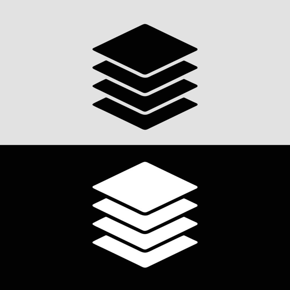 Layers icon illustration design concept for graphic and web design element and user interface vector