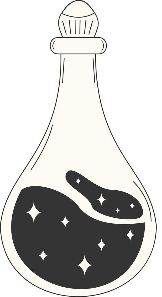 Mystical Celestial Element with Simple Design. vector