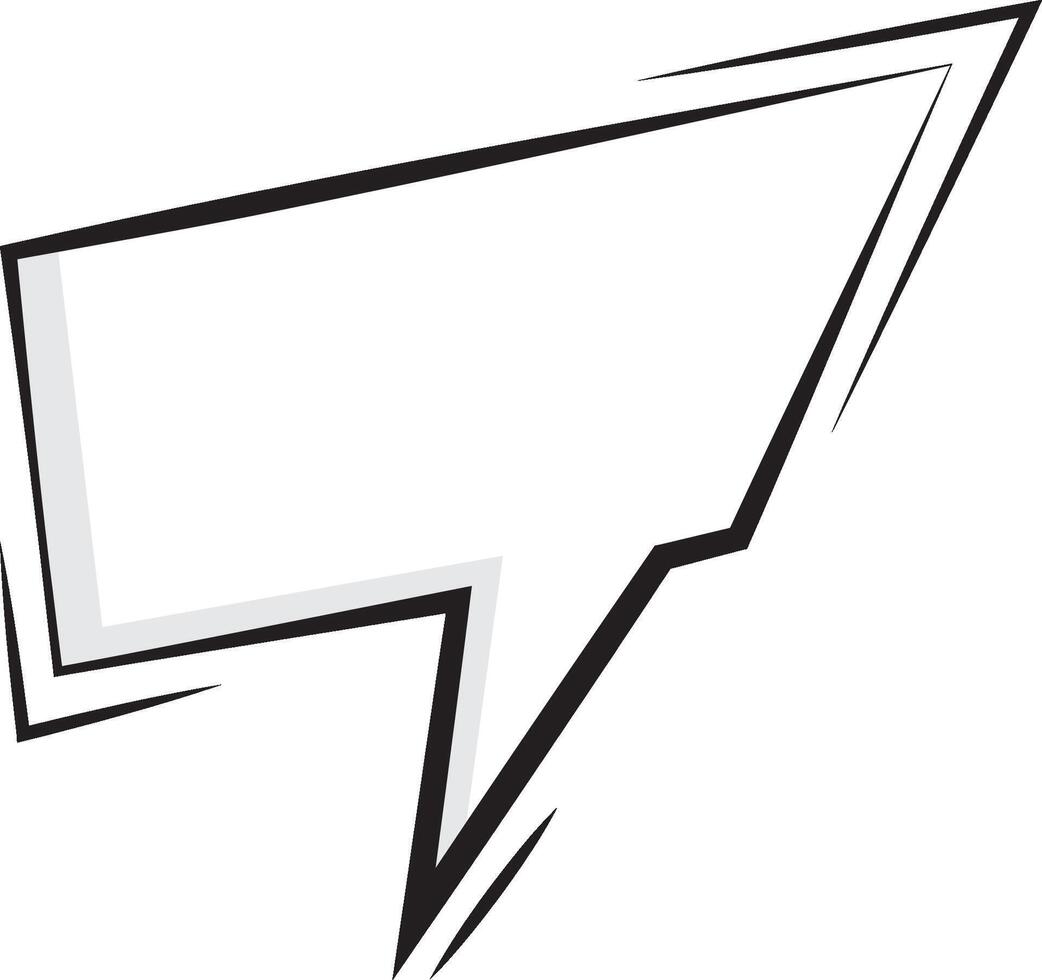 Empty Text Bubble for Text Messaging Communication vector