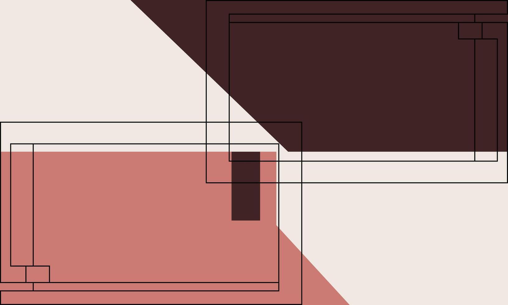 A square with a red and white background vector