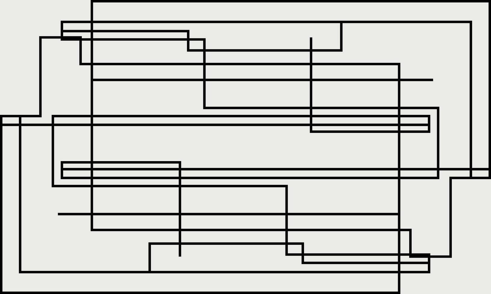A drawing of a square with lines on it vector