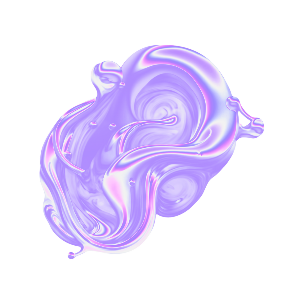 Dynamic Gradient Holographic Gradient Shapes 3D Element png