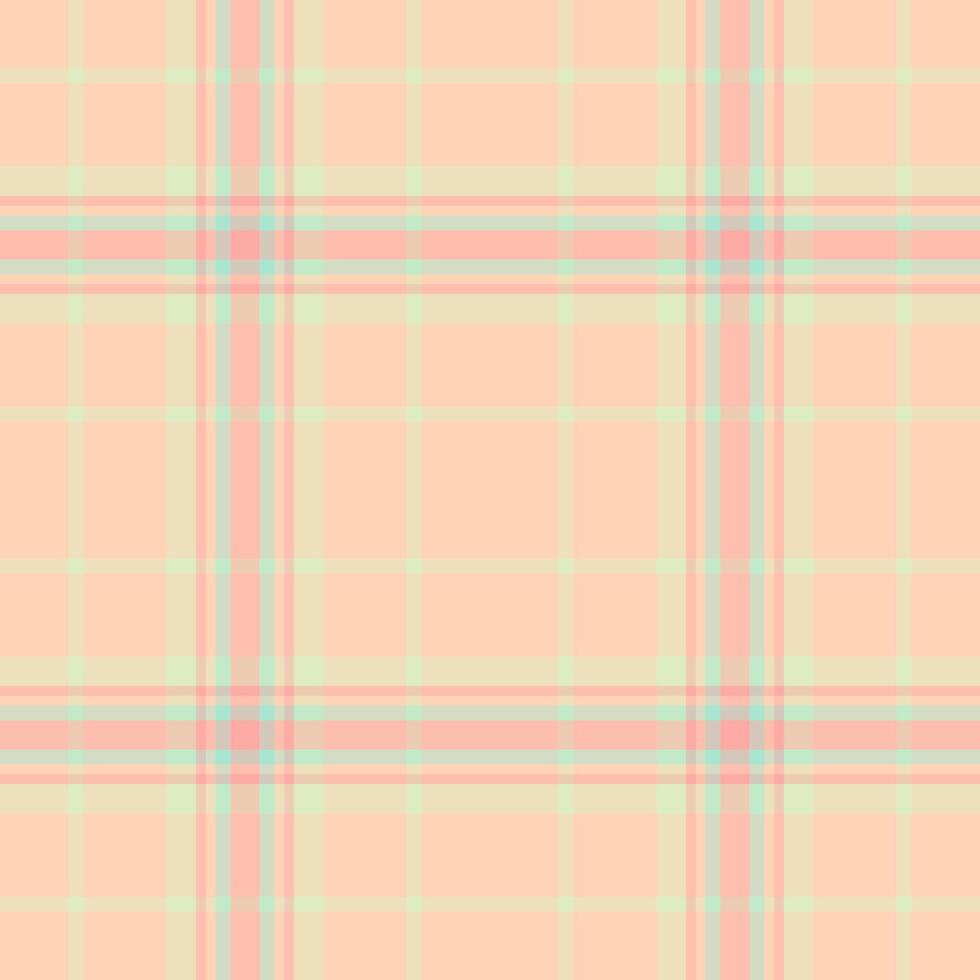 Window tartan background textile, ragged fabric plaid . Periodic texture seamless check pattern in light and red colors. vector