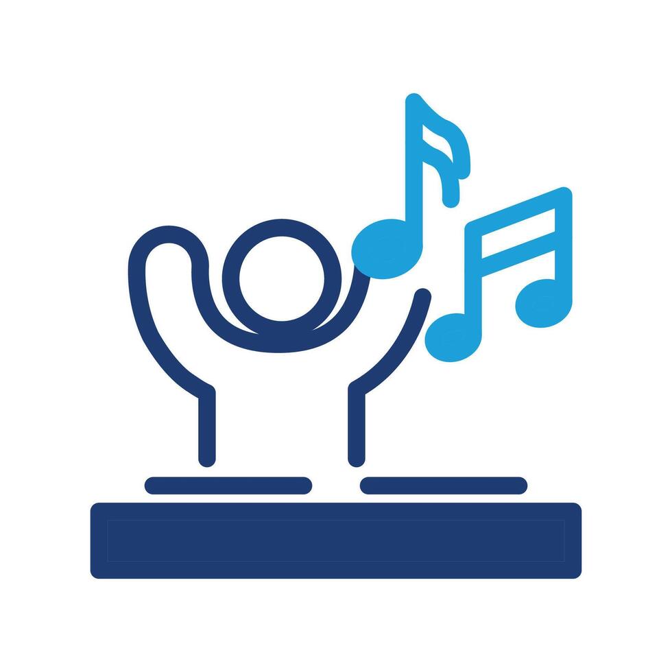 dj colored icon design good for web or mobile app vector