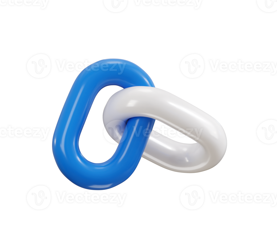 Link Chain icon 3d render concept of chain link internet connection icon illustration png