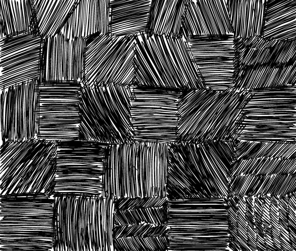 Hand drawn crosshatch. Checkerboard pattern with different stroke directions. Black texture rough crayon strokes. Crosshatch pattern. Pencil or crayon texture rectangle. doodle grunge pencil. vector
