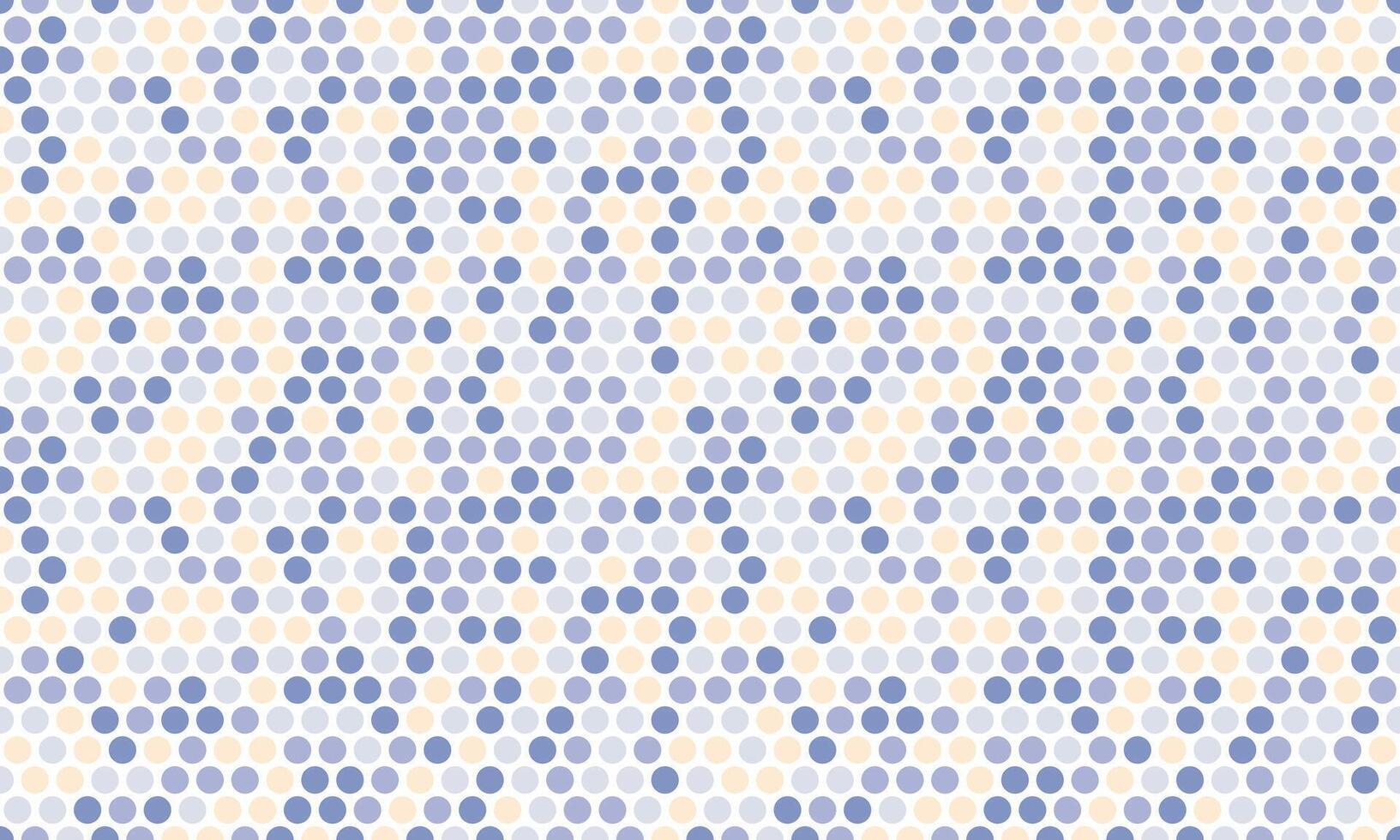 Abstract pastel dot pattern. Seamless geometric texture of soft blue and beige circles. Ideal for website backgrounds, textile prints, or modern design projects. vector