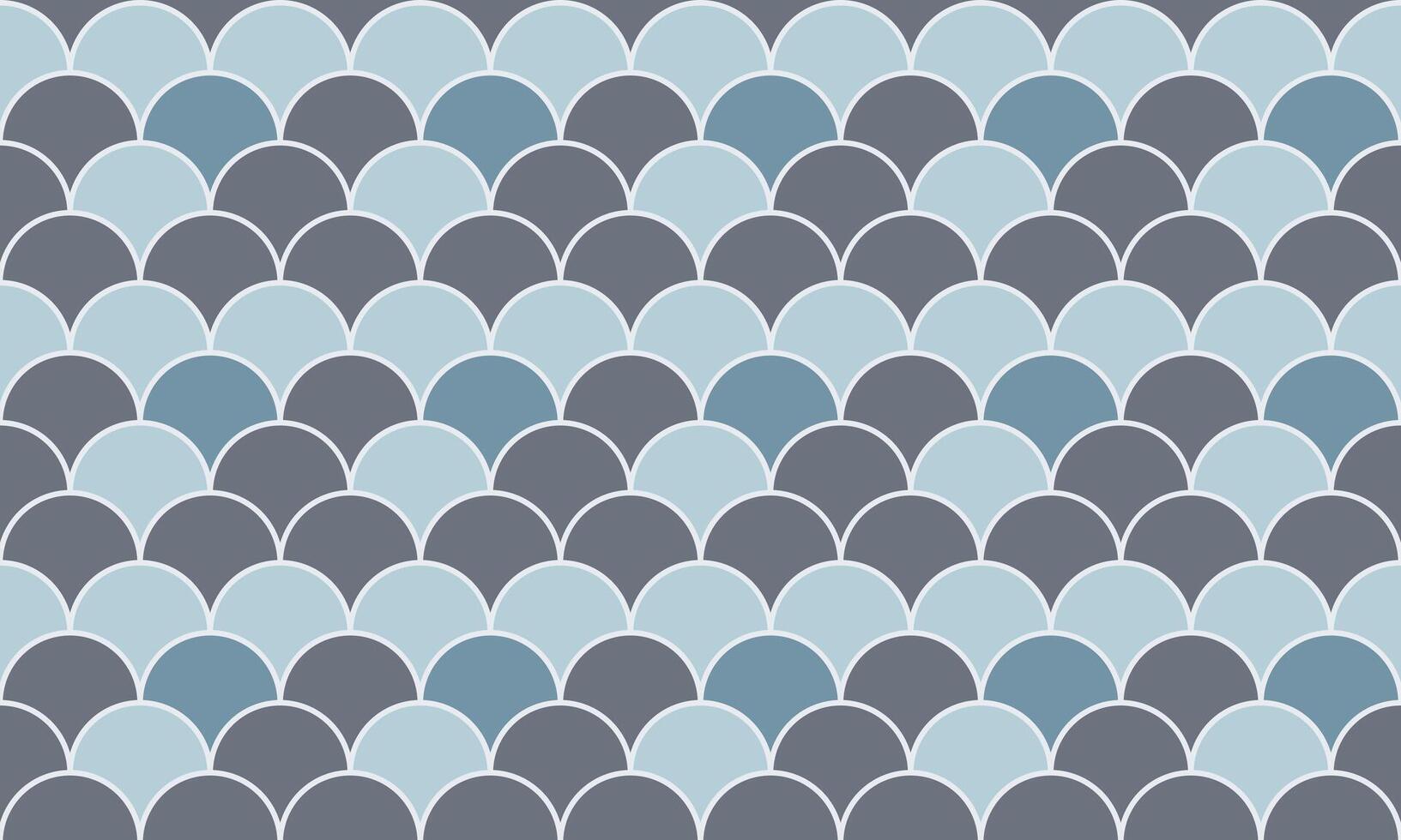 Serene geometric pattern featuring overlapping scales in calming blue and gray tones. Perfect for textile design, website backgrounds, or any project needing a subtle yet sophisticated texture. vector