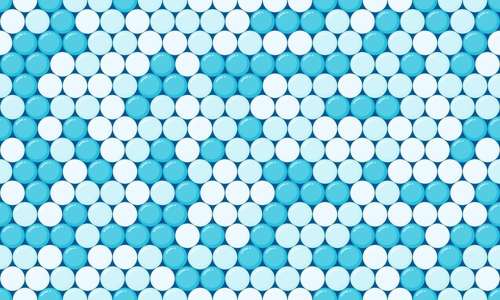 Abstract seamless pattern of light blue and white circles arranged in a textured, wavelike design. Ideal for backgrounds, website design, or creating a calming, minimalist aesthetic. vector