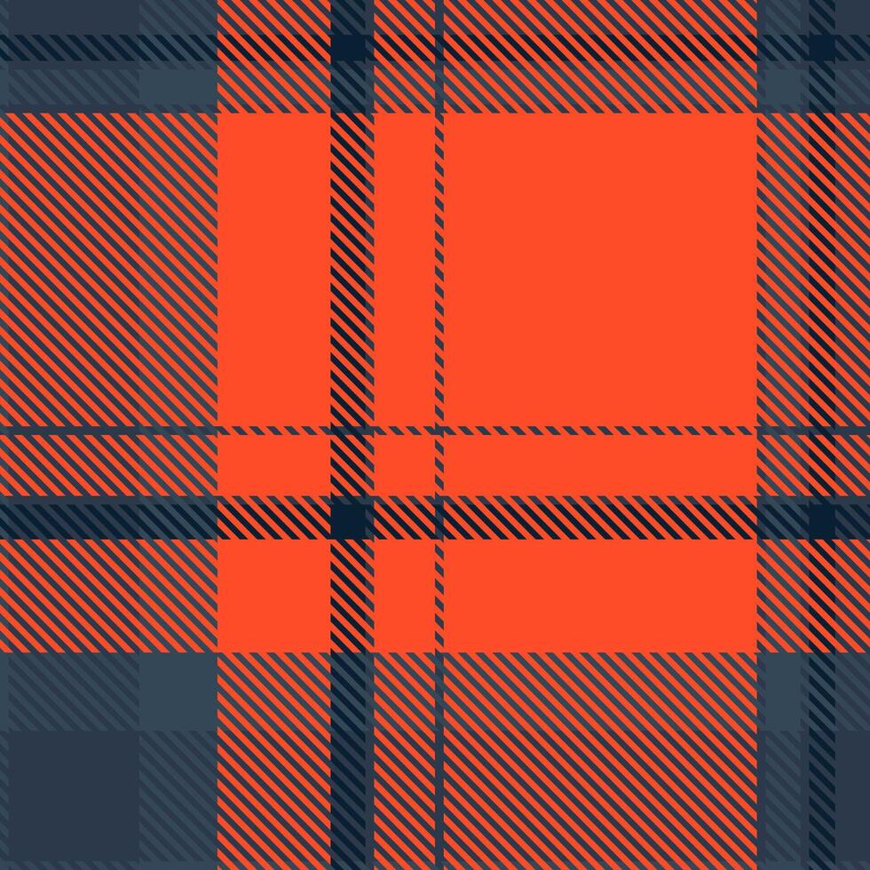 Interior textile fabric seamless, minimal check tartan pattern. Curve texture background plaid in dark and red colors. vector