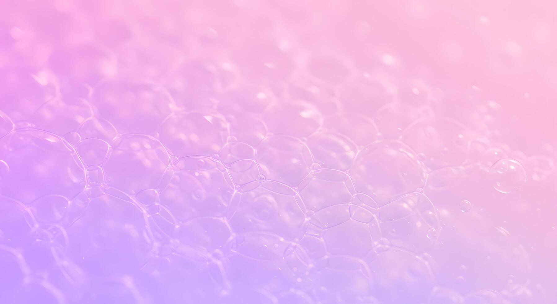 abstract scene of delicate foam bubbles captured in soft hues, highlighting artistic forms and ethereal atmosphere in close-up photo